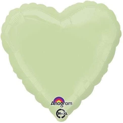Фольгированные шары/ ANAGRAM/ 23013 Heart-Leaf Green Foil Balloon, 18"